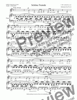 page one of Schöne Fremde  Op.39 no.6