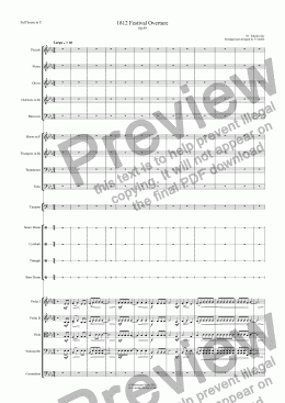 page one of 1812 Festival Overture Op.49