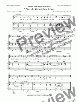 page one of 2: Nach der Geburt ihres Sohnes  Op. 135 no. 2