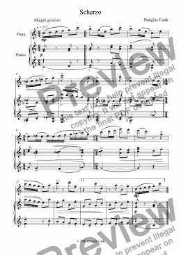 page one of Scherzo