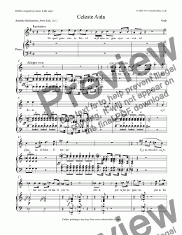 page one of Celeste Aida [Aida: tenor]