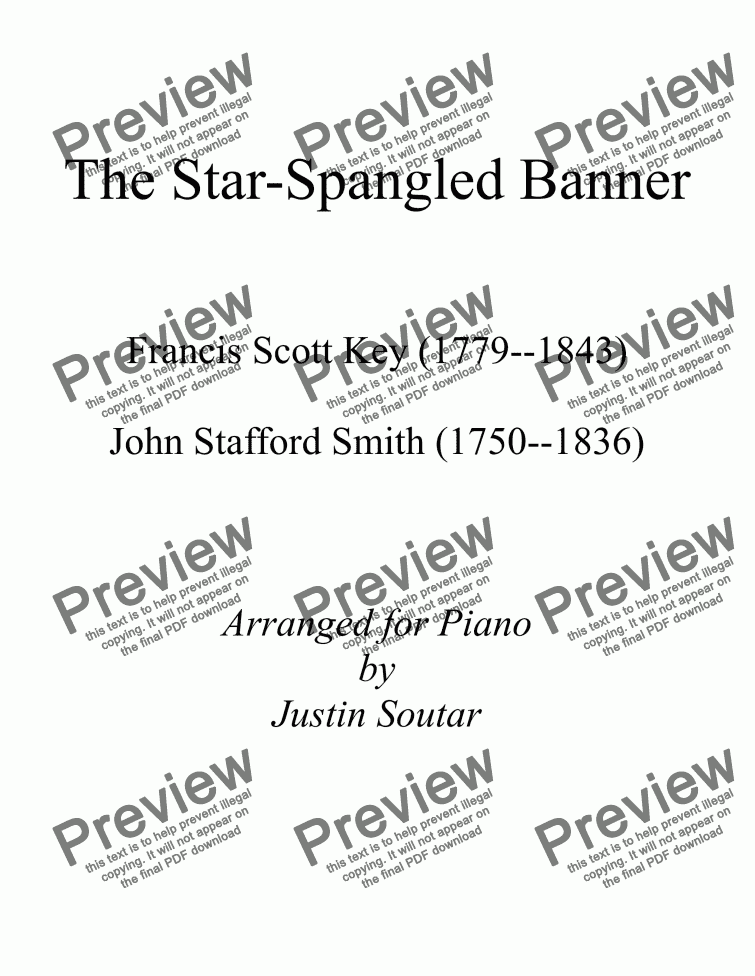 what was the original name of the star spangled banner song