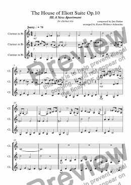 page one of The House of Eliott Suite III Op.10