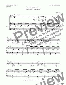 page one of Lezione 5 / Lesson 5 I semitoni / Semitones