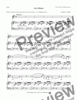 page one of Ave Maria (arr.)