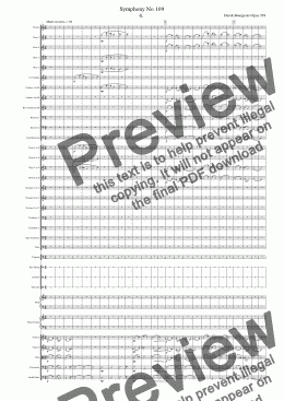 page one of Symphony No 109 4th movt.