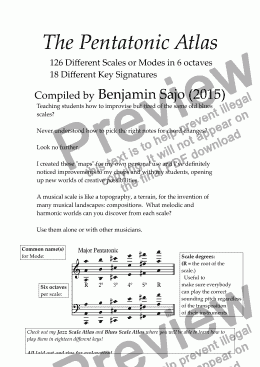 page one of Pentatonic Scale Atlas