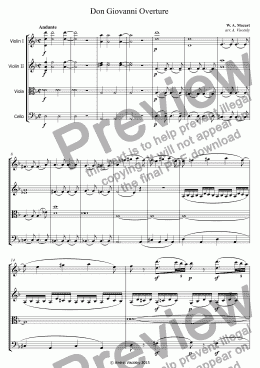 page one of Don Giovanni | Don Juan Overture