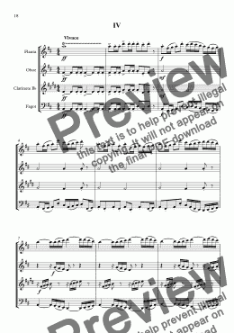 page one of Woodwind Quartet (Mov.IV)