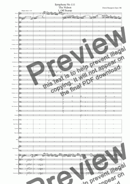 page one of Symphony No 111 The Nelson 1. Off Stump