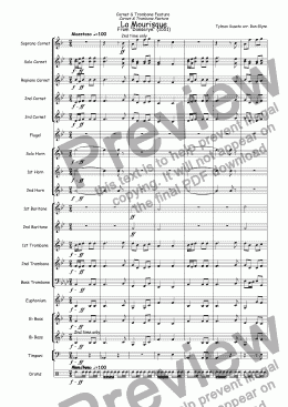 page one of Cornet & Trombone feature: "LA MOURISQUE"