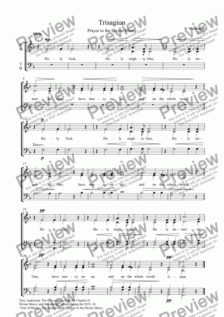 Trisagion Download Sheet Music Pdf File