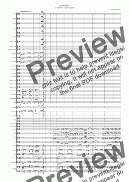 page one of Seascapes for Soprano, Baritone, Chorus and Orchestra