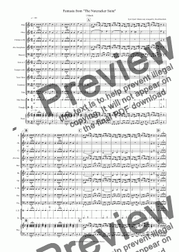 page one of March (Fantasia from the Nutcracker) for School Concert Band