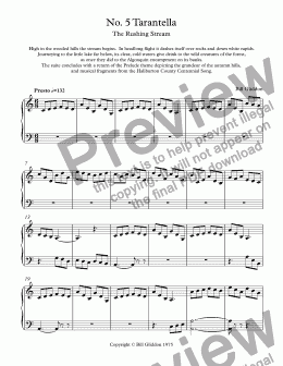 page one of No. 5 Tarantella