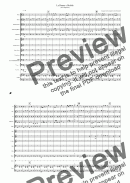 page one of La Donna e Mobile (from Rigoletto) for School Concert Band