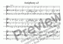 page one of Antiphony a3