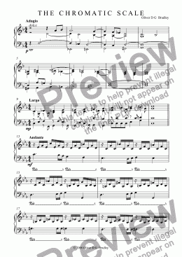 page one of The Chromatic Scale