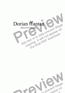 page one of Dorian ffantasia