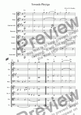 page one of Variations, 1. Towards Phrygia, intro in eight parts