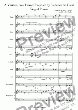 page one of Variations, 4. Six-part fantasie on a Royal theme