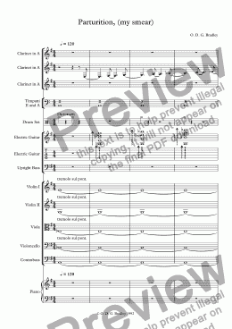 page one of Parturition, (my smear)