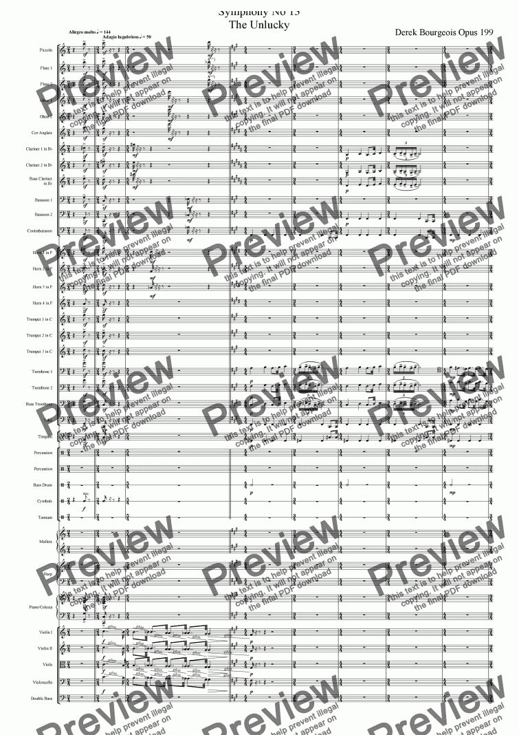 Symphony No 13 1st movement - Download Sheet Music PDF file