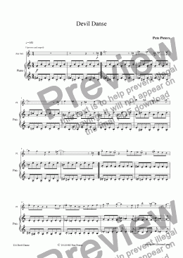 page one of Devil Danse [Flute or Recorder]..