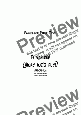 page one of Ti rapirei! - Away we’d fly