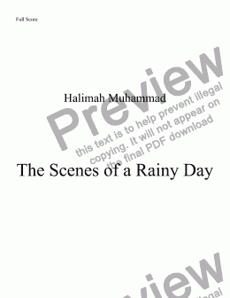 page one of The Scenes of a Rainy Day