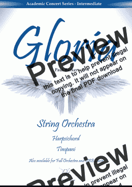 page one of Gloria (String Orchestra) 