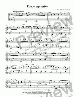 page one of Rondo espressivo