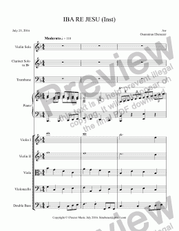 page one of IBA RE JESU (Inst)