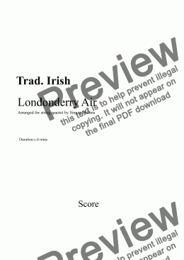 page one of Londonderry Air