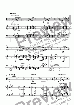 page one of Suite pour alto et piano, 1er mvt