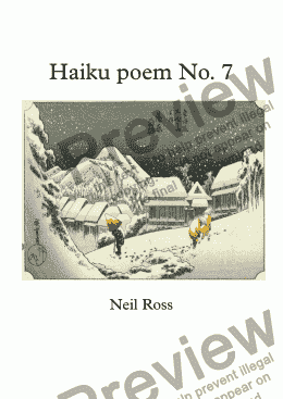 page one of Haiku poem No. 7