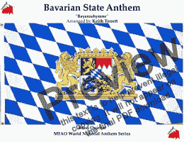 page one of Bavarian State Anthem “Für Bayern” - ''Bayernehymne'' for Brass Quintet