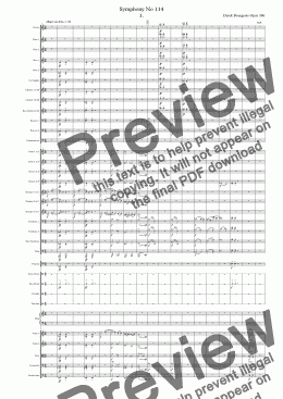 page one of Symphony No 114 1st movt