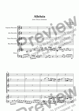 page one of Alleluia (M. Haydn)