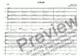 page one of La paloma oboes percussions