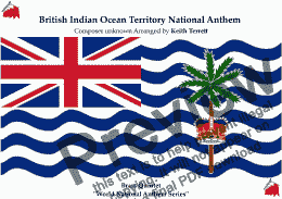 page one of British Indian Ocean Territory National Anthem (God Save the Queen) for Brass Quintet