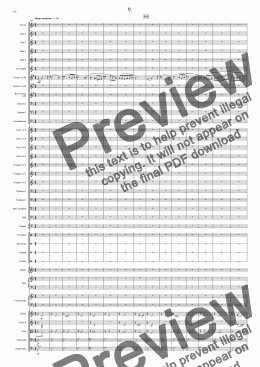 page one of Symphony No 13 9th Movement