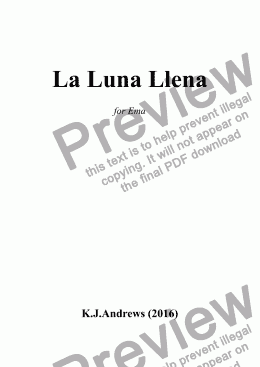 page one of La Luna Llena