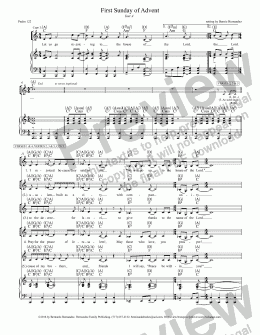 page one of Responsorial Psalm - Advent Week 1, Yr. A (Verbatim, with Recording)