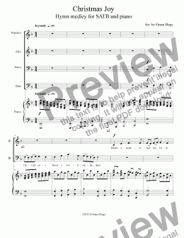 page one of Christmas Joy (An SATB carol medley)