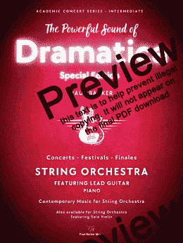 page one of Dramatica  - String Orchestra Feat. Lead Guitar