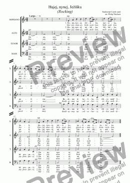 page one of Hajej, nynej, Ježíšku (Rocking)