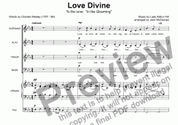 page one of Love Divine