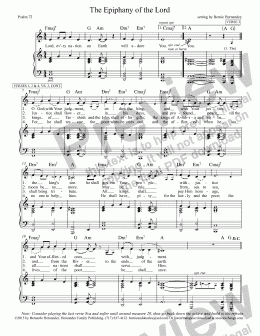 page one of Responsorial Psalm - Epiphany (Verbatim)