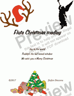 page one of Flute Christmas Medly